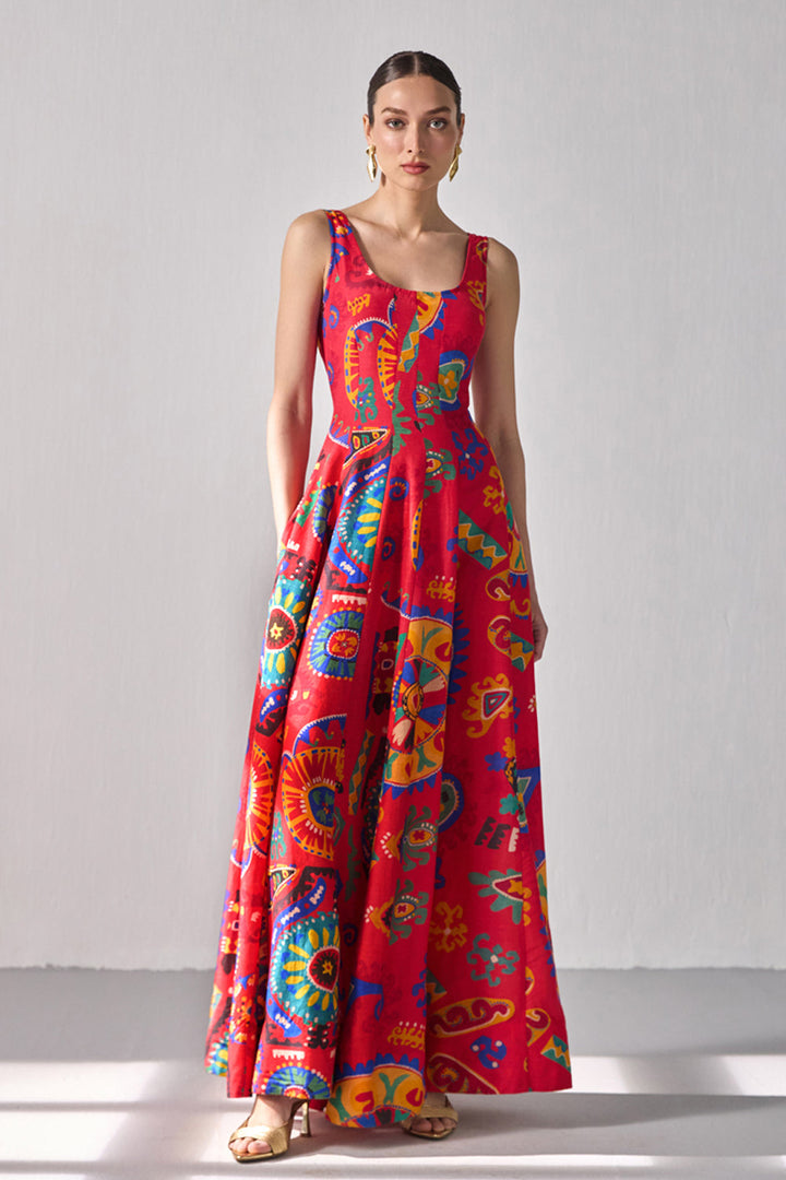 Kai Flared Maxi Dress