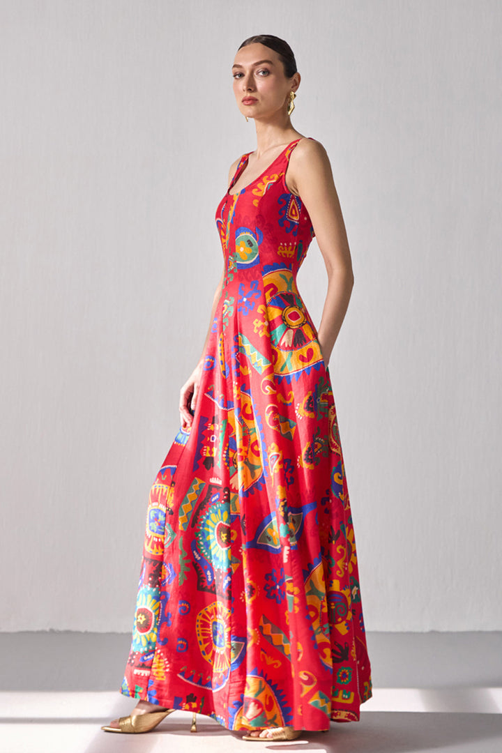 Kai Flared Maxi Dress