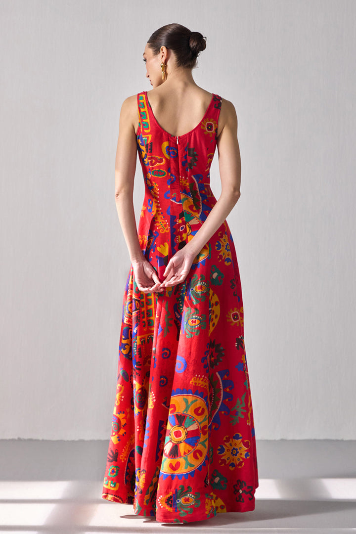 Kai Flared Maxi Dress