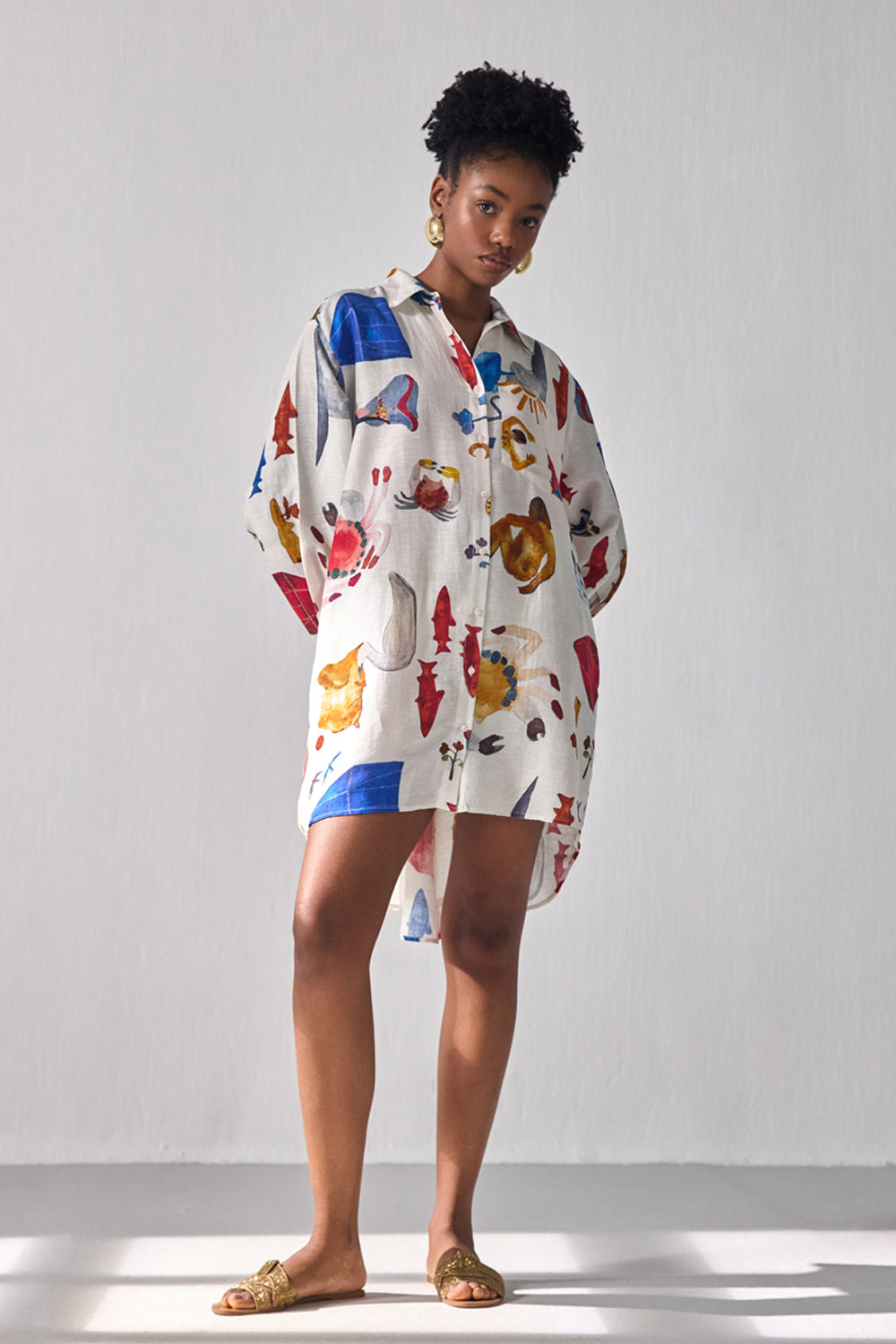 Bourbon Oversized Shirt Dress