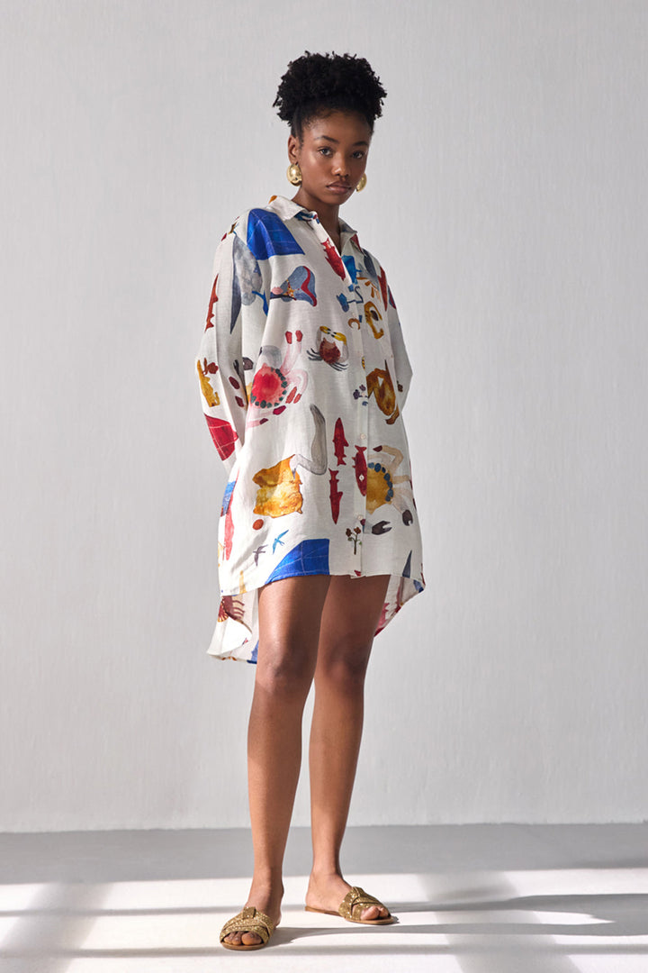 Bourbon Oversized Shirt Dress