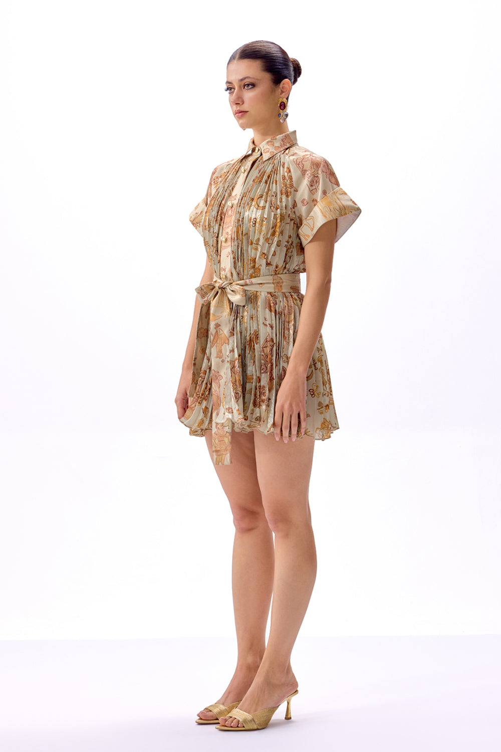 Kyari Sand Solstice Shirt Dress